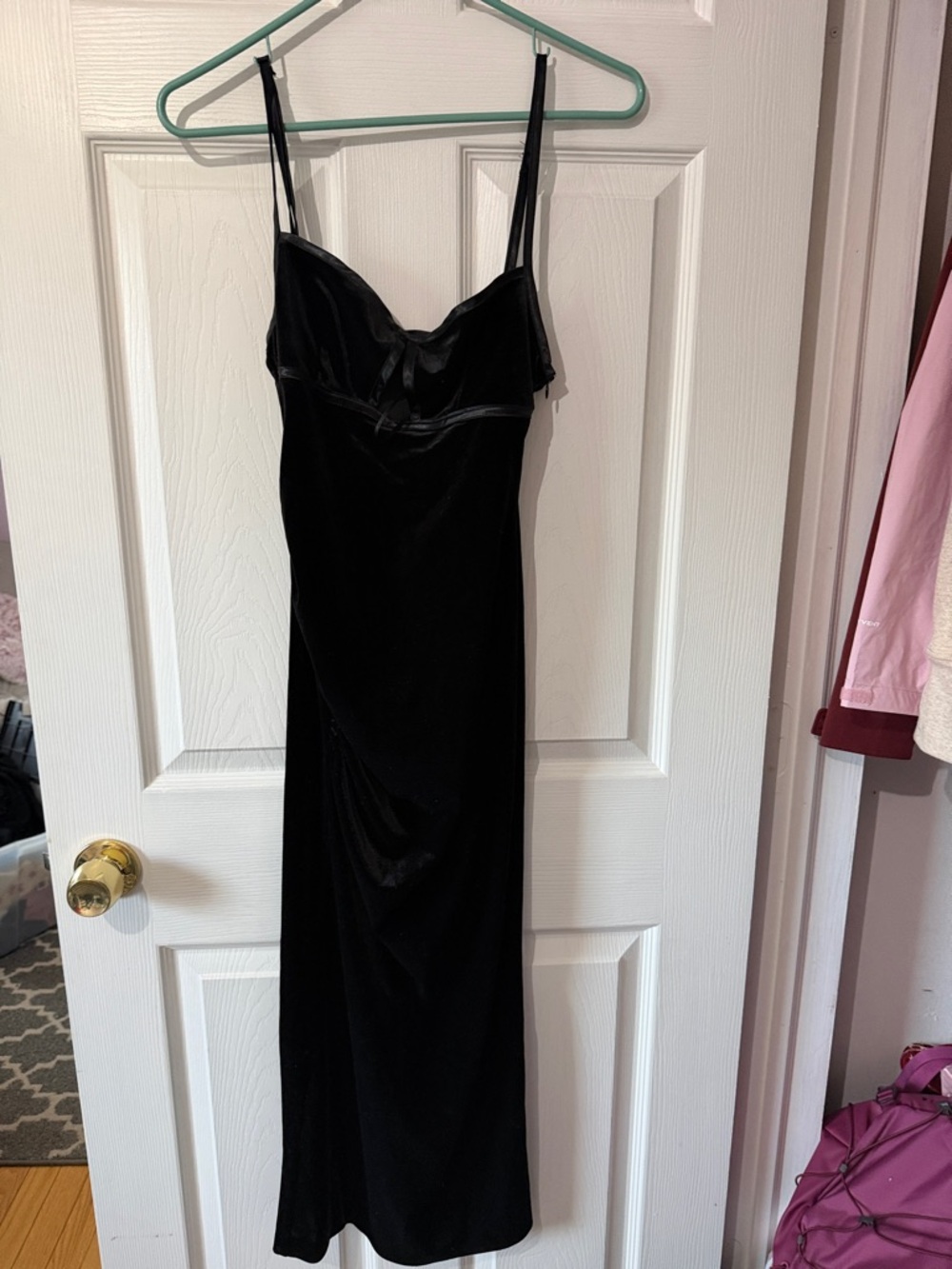 Zara Black Velvet Slip Dress - Picture 1 of 1